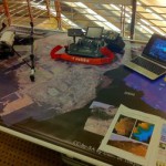 小型UAV・空撮・写真測量Falcon-PARS展示の様子