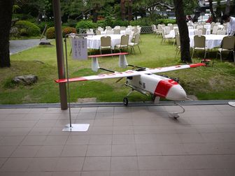自律型無人航空機Eagle-PARS展示の様子